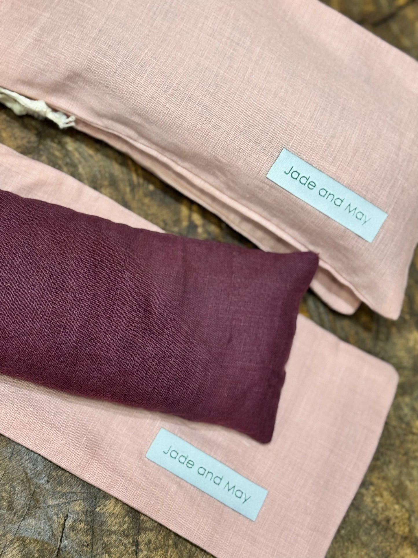 Eye Pillow - Burgundy & Pink | Jade and May-4