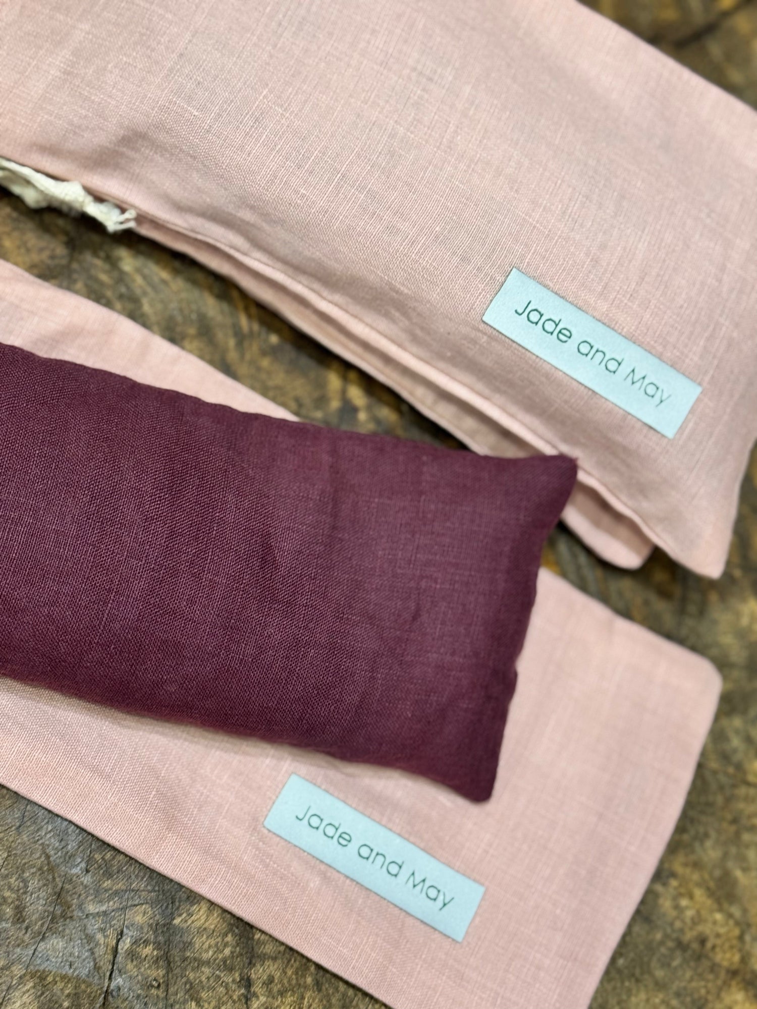 Eye Pillow - Burgundy & Pink | Jade and May-4