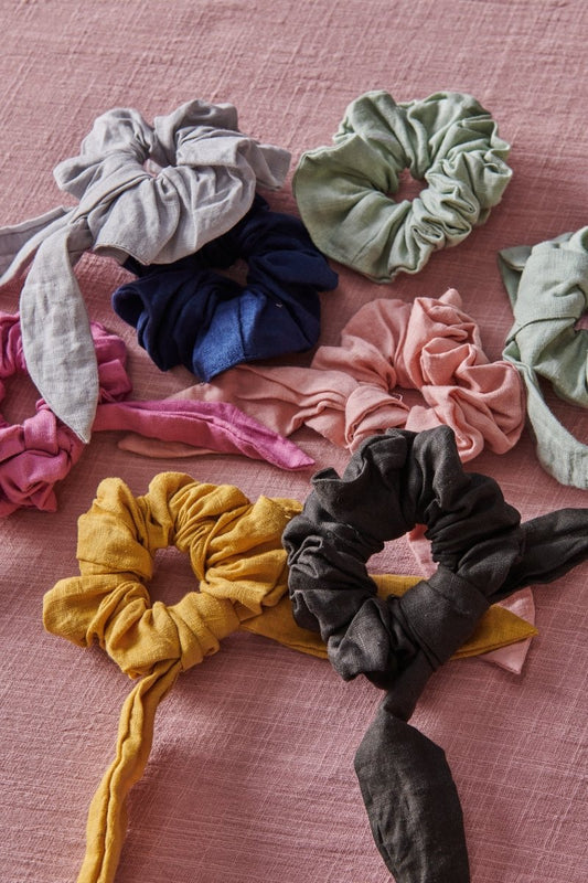Linen Scrunchies-0